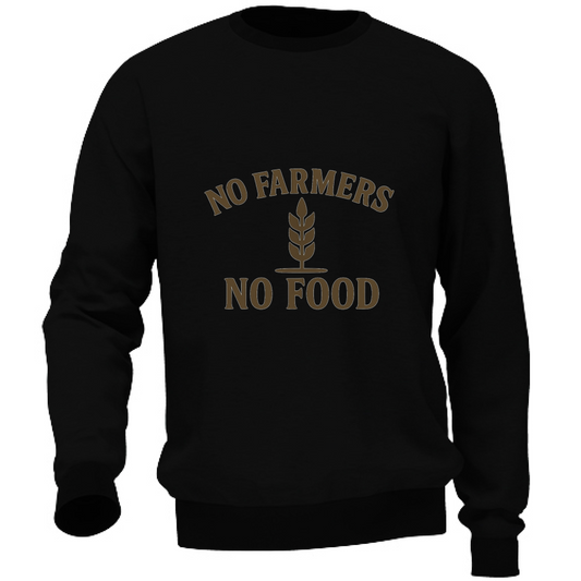 Felpa girocollo "NO FARMERS NO FOOD"🌾